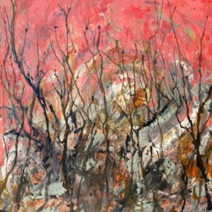 Fire Birds acrylic cockatoo