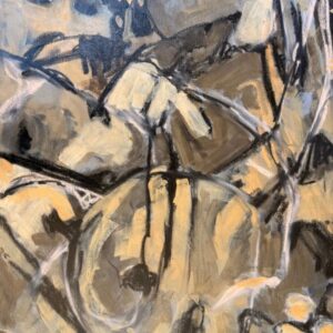 Grubs Up acrylic oil