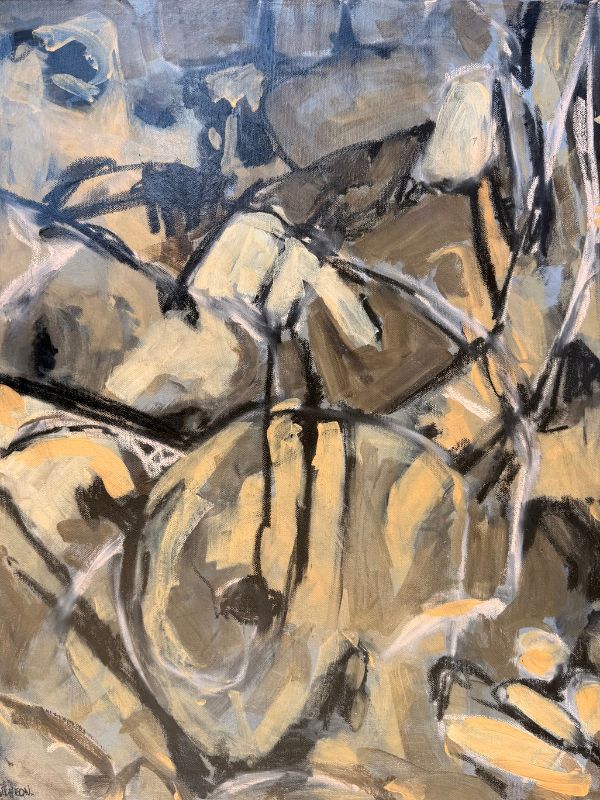 Grubs Up acrylic oil